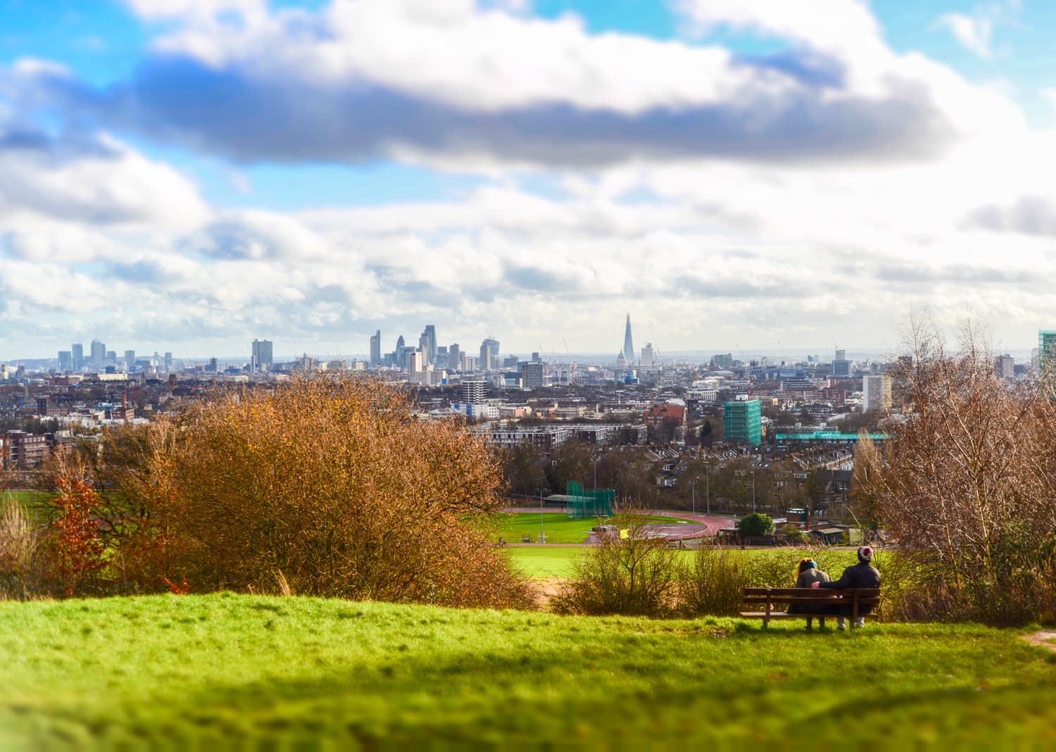 View of London from Hampstead Heath